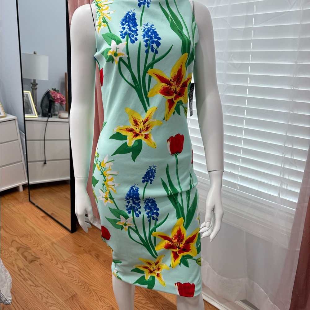 Floral Sleeveless Dress - Multicolor